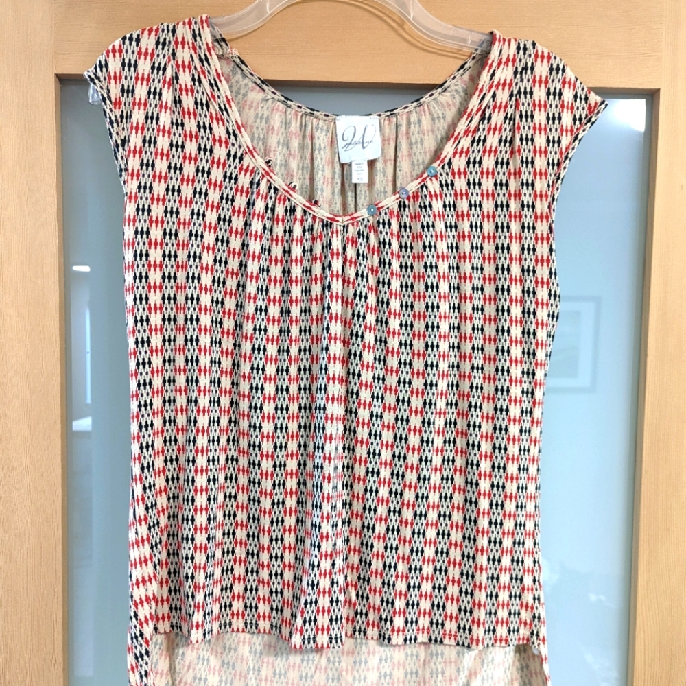 Retro Style Sleeveless Checkered Top